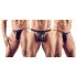 Svenjoyment - Set tanga bărbătești - negru (3 piese) S-L 