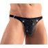 Tanga masculin cu strasuri Svenjoyment (negru) 