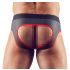 Svenjoyment - Jockstrap deschis (negru-roșu)  - M