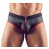 Svenjoyment - Jockstrap deschis (negru-roșu)  - M