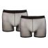 Svenjoyment - Set boxer transparent - negru (2 piese) S-L 