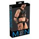 Svenjoyment - Set top din plasă și jockstrap (negru) 