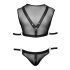 Svenjoyment - Set top din plasă și jockstrap (negru) 