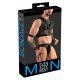 Svenjoyment - Set top din plasă și jockstrap (negru)  - M