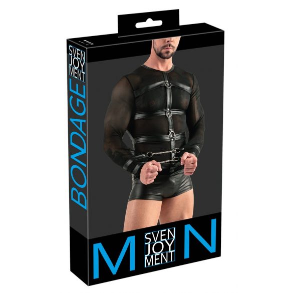 Svenjoyment - Top bărbătesc cu mâneci lungi (negru)  - M