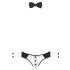 Svenjoyment - costum de chelner pentru bărbați în stil thong (negru-alb)