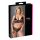 Cottelli Plus Size - set sutien din dantelă fină (negru) 