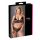 Cottelli Plus Size - set sutien din dantelă fină (negru)  - XXXL