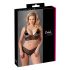 Cottelli Plus Size - set sutien din dantelă fină (negru)  - XXXXL