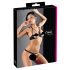 Cottelli - Set sutien cu inele metalice (negru) 