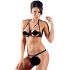 Cottelli - Set sutien cu inele metalice (negru)  - 85B/L