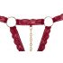 Cottelli - set sutien deschis cu inele metalice (burgund) 