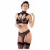 Cottelli - Set sutien cu dantelă și guler (negru)  - 80B/M