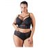 / Cottelli Plus Size - sutien cu dantelă și bretele (negru)