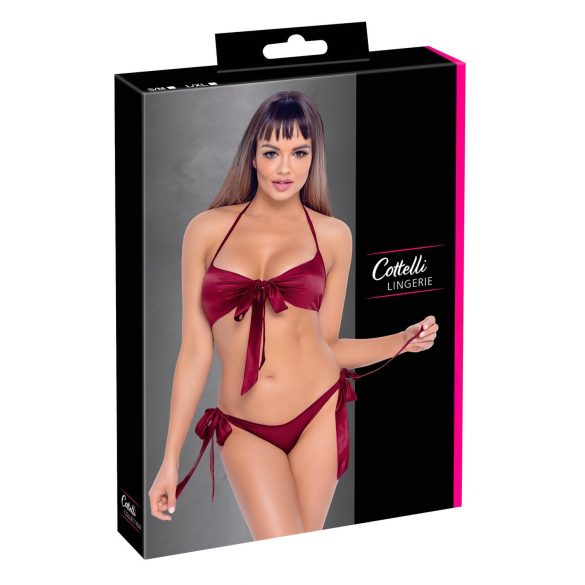 Cottelli - set sutien tip bikini (roșu) 