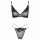 Cottelli - set sutien transparent cu dantelă (negru) 