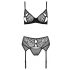 Set sutien dantelă Primula Eco Passion (negru) 