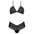 Set bikini din dantelă Passion Eco Kerria (negru) 