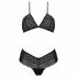 Set bikini din dantelă Passion Eco Kerria (negru) 