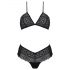 Set bikini din dantelă Passion Eco Kerria (negru) 