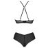 Set bikini din dantelă Passion Eco Kerria (negru) 