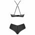 Set bikini din dantelă Passion Eco Kerria (negru) 