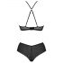 Set bikini din dantelă Passion Eco Kerria (negru) 