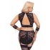 Set sutien din dantelă Cottelli Bondage Plus Size (negru) 