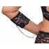 Set sutien din dantelă Cottelli Bondage Plus Size (negru) 