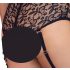 Set sutien din dantelă Cottelli Bondage Plus Size (negru) 