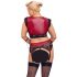 Cottelli Bondage Plus Size - set sutien dantelat (roșu-negru) 