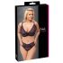 Set sutien cu model transparent Cottelli Curves Plus Size (mov) 