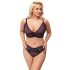 Set sutien cu model transparent Cottelli Curves Plus Size (mov) 