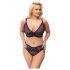 Set sutien cu model transparent Cottelli Curves Plus Size (mov) 