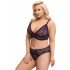 Set sutien cu model transparent Cottelli Curves Plus Size (mov) 