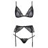 Set de lenjerie Kissable (negru) 