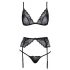 Set de lenjerie Kissable (negru)  - L/XL