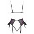 Set de sutien Kissable - brodat roz-mov (negru) 