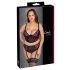 Cottelli Plus Size - set sutien cu jartieră (negru-roșu) 