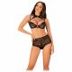 Set sutien transparent cu model Elizenes (negru) 