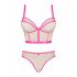 Obsesiv Nudelia - set sutien (natur-roz) - S/M 