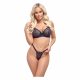 Cottelli Party - set sutien cu șireturi (negru) - 80B/M