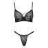 Cottelli Party - set sutien cu șireturi (negru) - 80B/M