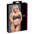 Cottelli Party - set sutien cu șireturi (negru) - 80B/M