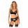 Set de sutien Obsessive Chemeris cu portjartier (negru) 