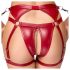 Set sutien lucios cu legături pentru mâini Cottelli Bondage (roșu)