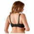 Cottelli Plus Size - sutien push-up (negru) 