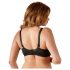 Cottelli Plus Size - sutien tip balconette (negru)