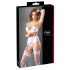 Set Cottelli cu corset și sutien din dantelă (alb) 