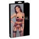 Cottelli Bondage - Set cu sutien din dantelă mată (roșu)  - XL